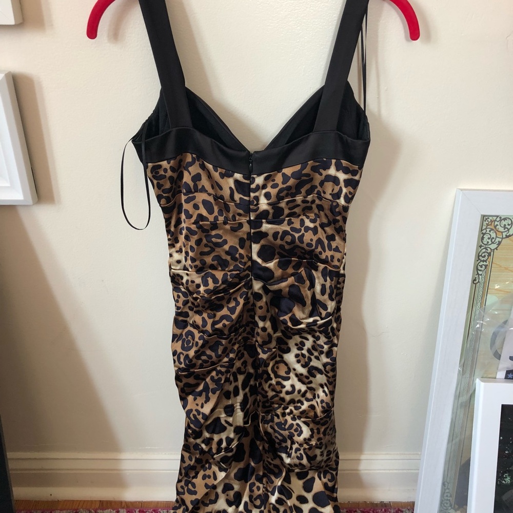Leopard print cocktail dress!